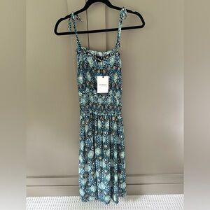EN SAISON NWT midi dress blue and black size small